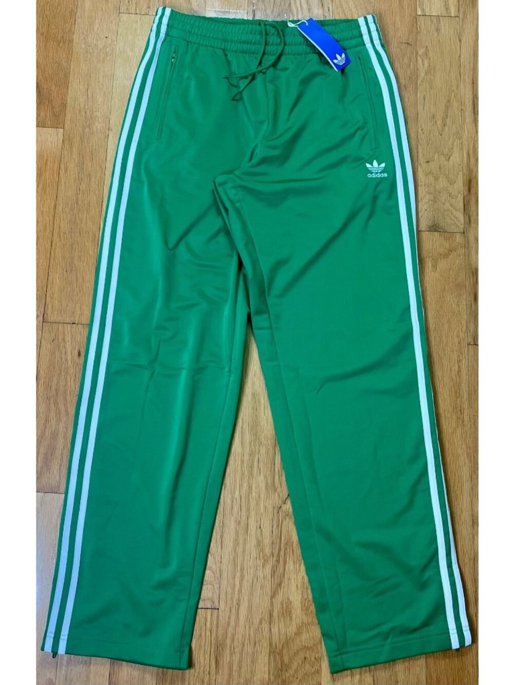 Adidas Originals Firebird Trefoil Green/White Track Pants JD0184 - Men’s M - NWT